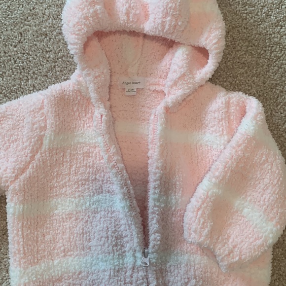 Angel Dear knit fuzzy coat 0-6 months - Picture 2 of 5